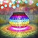 BESWILL Solar Lights, Color Changing Mosaic Glass Ball LED Solar Garden Lights,Rechargeable Waterproof Solar Table Lights with 2 Lighting Modes for Garden Yard Home Decoration and Ideal Gift(Star)