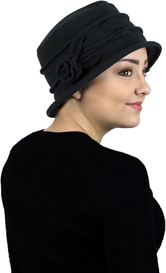 womens fleece cloche hat