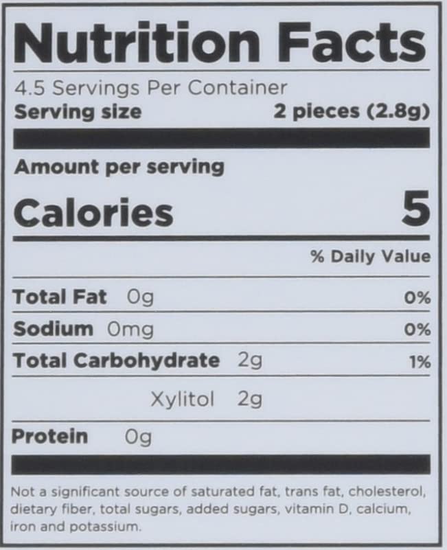 PUR Gum Sugar Free Chewing Gum with Xylitol, Aspartame Free + Gluten