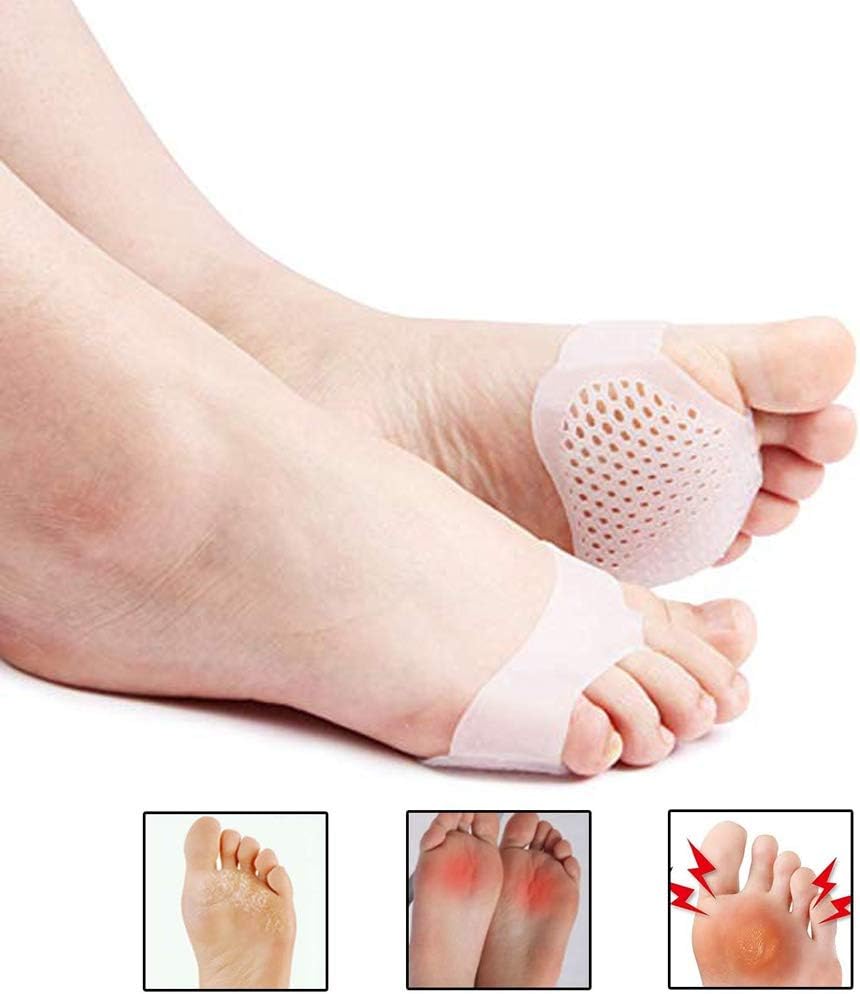 Metatarsal Pads10 Pair Foot Pads Breathable & Soft Gel Ball of Foot