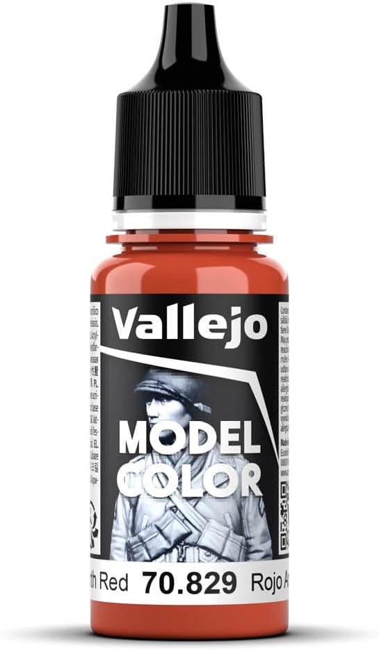 Vallejo Model Color Amaranth Red 18 ml Self-Leveling Acrylic Paint for