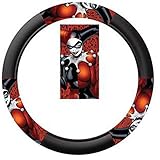 Harley Quinn Batman DC Comics Auto Car Truck SUV Vehicle Universal-fit Steering Wheel Cover - Speed Grip