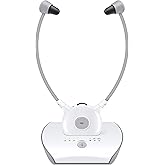 Holdsound Wireless Headphones for TV, 2.4GHz Wireless TV Voice Highlighting Headphones for Seniors, Easy Pair 100ft Transmit Range with 2 Batteries