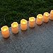 Flameless LED Votive Candles, Color Changing & Warm White Glow Options, Resin Plastic, Indoor Outdoor Use, Batteries Included - 8 Pack