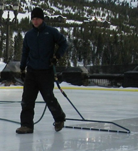 Water Land Home Backyard Ice Skate Rink Resurfacer Pond Skating