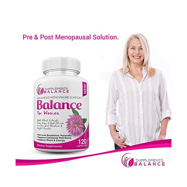 Hormone Balance & Menopause Relief for Women 120 Capsules 2 Months of