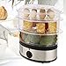 2018 Thanksgiving Gifts 3-Tiers Electric Steam Cooker, Vegetable Healthy Food, Home Kitchen Favor with Timer, 9.5 Quart & 800W