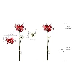 XIZHI 5 Stems Artificial Spider Lily Flowers 23.6