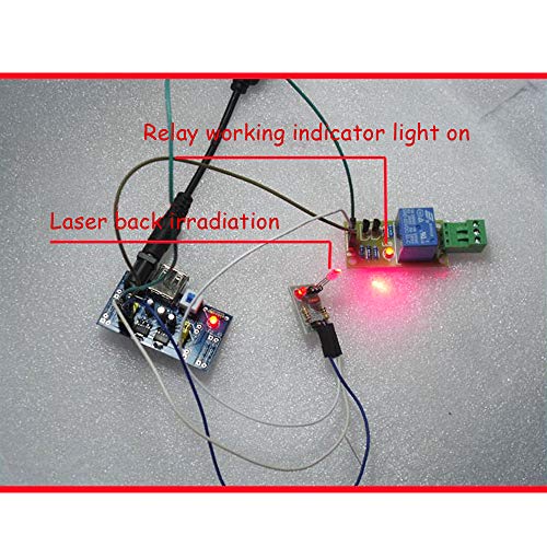 Ximimark 5Pcs Laser Sensor Module Non-Modulator Tube Laser Receiver Detection Module Relay Switch 5V for Arduino - Thumbnail 3