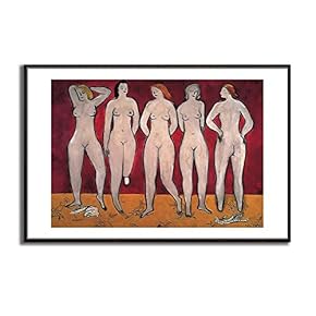 Framed Canvas Wall Art for Living Room, Bedroom Naked Girl Canvas Prints for Modern Home Decoration Ready to Hang - 16"x24" inches