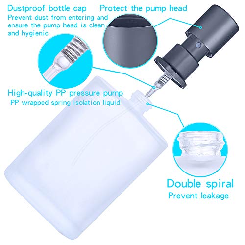 2 Pack 50ml(1.69Oz) Frosted Empty Glass Spray Bottle Refillable Fine Mist Spray Perfume Bottle,Atomizer Bottle Makeup Tool (2 Pack 50ML) 4 2 Pack 50ml(1.69Oz) Frosted Empty Glass Spray Bottle Refillable Fine Mist Spray Perfume Bottle,Atomizer Bottle Makeup Tool (2 Pack 50ML)