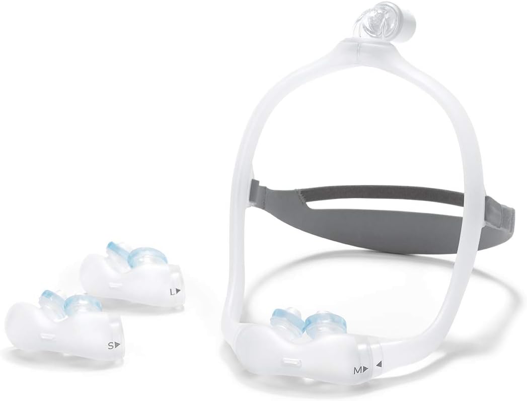 Philips Respironics DreamWear Gel Pillows Sleep Apnea/Non-Invasive Ventilation Mask FitPack with Medium Frame (Includes Three Cushions in Sizes: Small