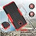 Yiakeng Galaxy J7 Refine Case - Shockproof Protective with Kickstand for Samsung J737V, J737T (Red)