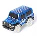 2PCS Race Cars for Race Track Glow in the Dark With Light Up LED Cars Set Toys Set of 2 (Blue)
