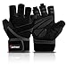 Sportneer Weight Lifting Gloves, Full Palm Protection with Built-in Wrist Wraps for Gym Exercise Fitness Workout, Pull Ups, Bike Training, Weightlifting, Men & Women (Pair)