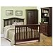 Full Size Conversion Kit Bed Rails for LaJobi's Babi Italia Asheville, Eastside, Hamilton, Harrington, Mayfair, Middleton, Midland, Parkland and Parrish Cribs (Merlot)