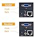 MOERISICAL VGA Cat5e Cat6 Extender 300ft Video Repeater Over Ethernet Cable, up to 100m, Sender+Receiver
