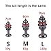 Joycentre Red Faux Fox Tail Stainless Steel Fun Plug Romance Games Play Party Toy Love Gift for High Happy,Style 3 (S)thumb 2