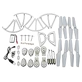 Blomiky MJX X400 X400W Quadcopter Crash Pack Kit Blade Propellers & Motor & Propeller Protectors Frame & Landing Skid & Battery Gears Set & Motor Base & Cable X400 Parts Sets