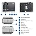 Mini Wireless LED Movie Projector 2800 Lumens WiFi Bluetooth HDMI LCD Portable HD Smart Android Video Projector with Built-in Speaker USB Support 1080P Home Theater Outdoor Smartphone Gaming TV PS4 PCthumb 1