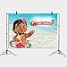 Daniu Baby Moana Backdrop Birthday Party Decor Banner Sea Blue Water Summer Photography Backdrop Baby Shower Vinyl Background Table Decoration