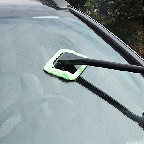 Hewnda Auto Glass Cleaner Wiper ，Cleaning Brush Household Glass Cleaner ，2 Washable Microfiber Cover 30ML Spray Bottles (1Set) - Thumbnail 3