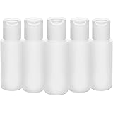 Designetics THNK, Plastic Bottle Squeeze Containers with Disc Top, Reusable, Refillable, Great for Travel-Size Hand Sanitizer