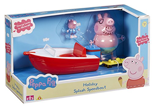 Peppa Pig Holiday Time Splash Speedboat With Figures & Accessory