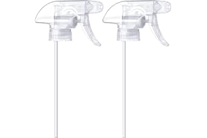 Hethyo Foaming Spray Heads Spray Bottle Nozzles Foam Nozzles Plastic Heavy Duty Spray Nozzle Replacement Head Leak Proof Water Bottle Spray Nozzles Adjustable Head Sprayer 2 Pcs