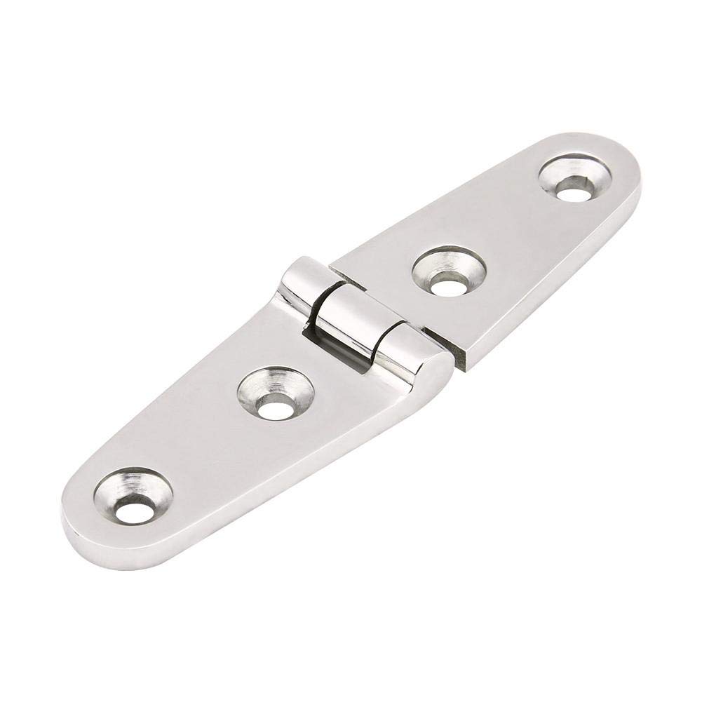 Aramox Boat Door Hinge,Stainless Steel Cabin Door Hatch Flush Door Hinge Marine Hardware Replacement for Lids Hatches Compartments Doors(103 * 27)