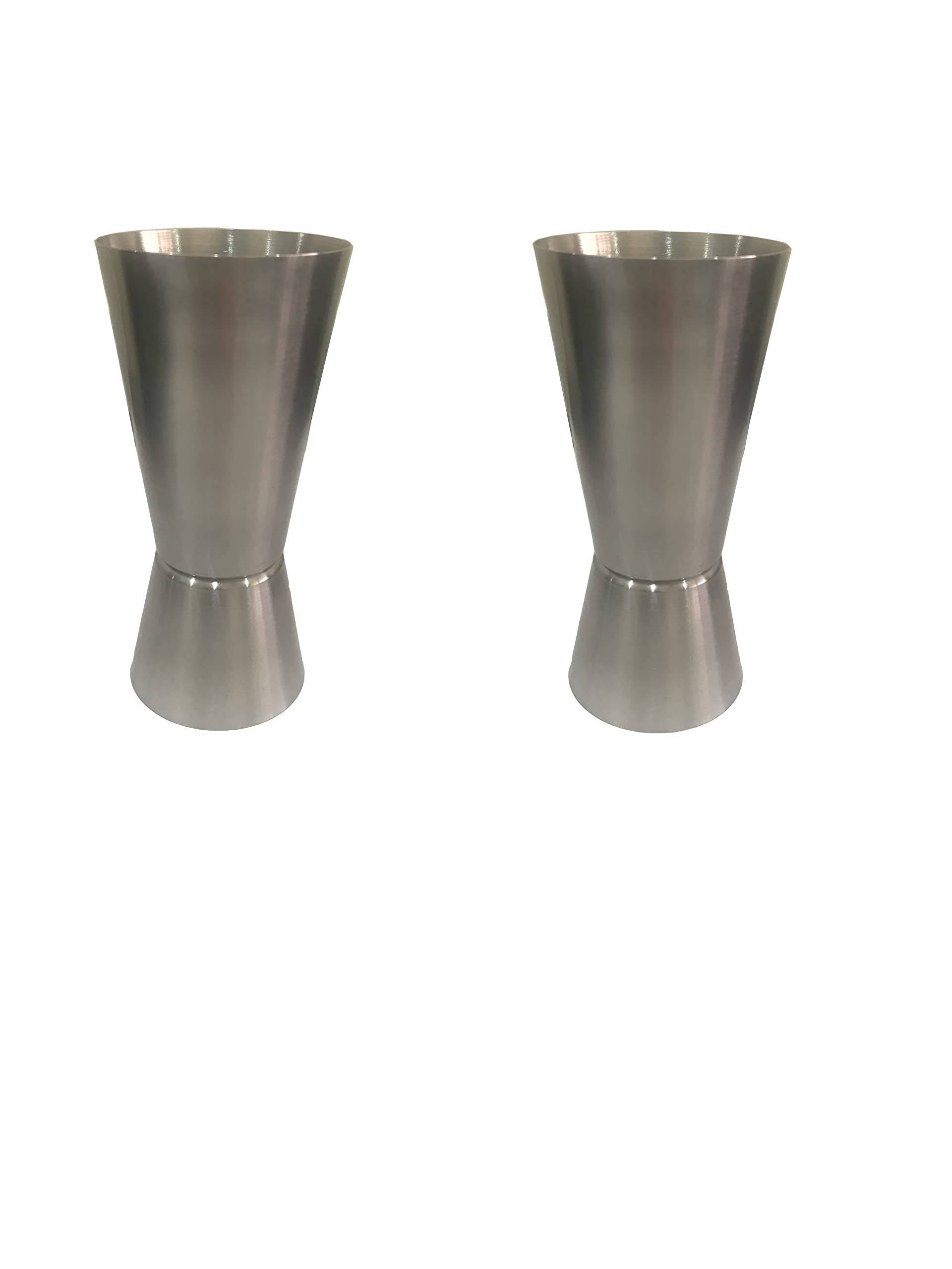 Stainless Steel Jigger Cups Bell Jigger Double Cocktail Jigger Measuring Bar Jigger 1oz/2oz Peg Measure Cup 30/60 ml Pack of 2