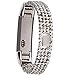Wishteta Replacement Accessory Metal Watch Bands for Fitbit Alta (Light Metal-0000001, 5.5