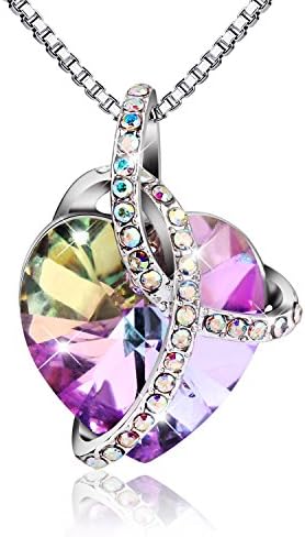 Elegant Fashion Necklace with Swarovski Crystal Heart shaped Pendant Jewelry that Compliments Any Outfit for Women