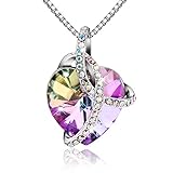 Elegant Fashion Necklace with Swarovski Crystal - Heart-shaped Pendant Jewelry that Compliments Any Outfit for Women