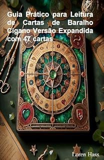 Livro Guia Prático para Leitura de Cartas de Baralho Cigano Versão Expandida com 47 cartas