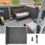 Tectake Brise-Vue Rétractable Éventail Balcon 140x140cm Anthracite - Protection Soleil Vent Pluie Avec Housse
