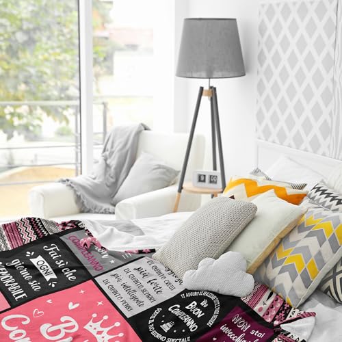 Yesbird Women's Birthday Gift, Best Friend Birthday Gift, Happy Birthday, Birthday Gift for Mother/Daughter/Sister/Girl/Wife/Grandma, Gift Ideas for Women Birthday Useful Blanket 130 x 150 cm