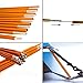 Hillman Tents Pole 2 PCS Aluminum Alloy Rod Replacement Camping Tent Accessories Building Supporting Rod Pole Awning Frames Kit Hiking Camping (Golden)