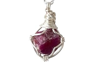 NEW Designs by Nature Gems Birthstone Necklaces, Adjustable Silver Chain 20-24 Inches, Healing Crystals Pendant Necklace, Han