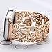 Apple Watch Band 42mm Women Rose Gold, Hollow Floral Apple Watch Replacement Strap, Jewelry iWatch Bands for Series 3,2,1,Sport,Nike+
