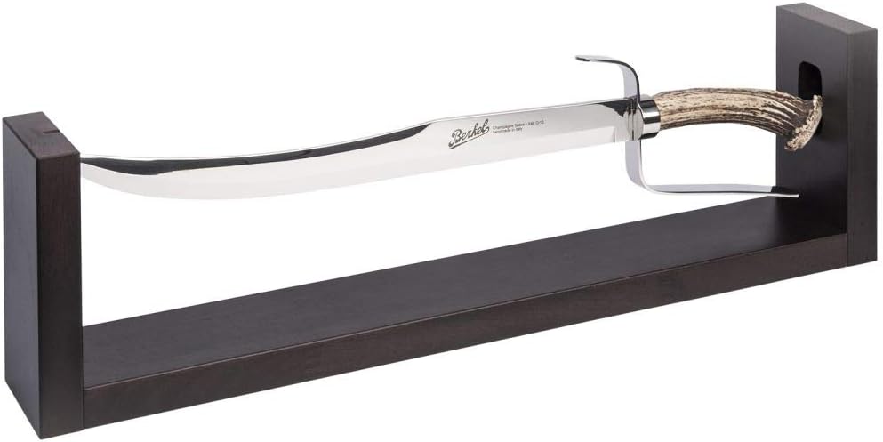 Amazon Com Berkel Superior Deer Horn Stainless Steel Champagne Sabre Luxury Accessory For Quality Tasting Of Champagne Saber Ensures A Clean Cut For The Scenographic Opening Of Bottles Kitchen Dining