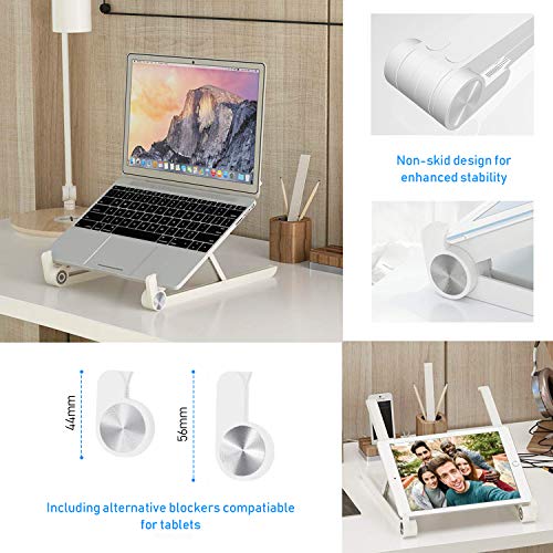 1home Foldable Portable Laptop Stand Adjustable Notebook Holder for Mac Book Tablet