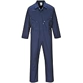 Portwest C813 Liverpool Zipper Coverall with Front Snap Closure and 2 Way Zipper, Navy, 6XLR