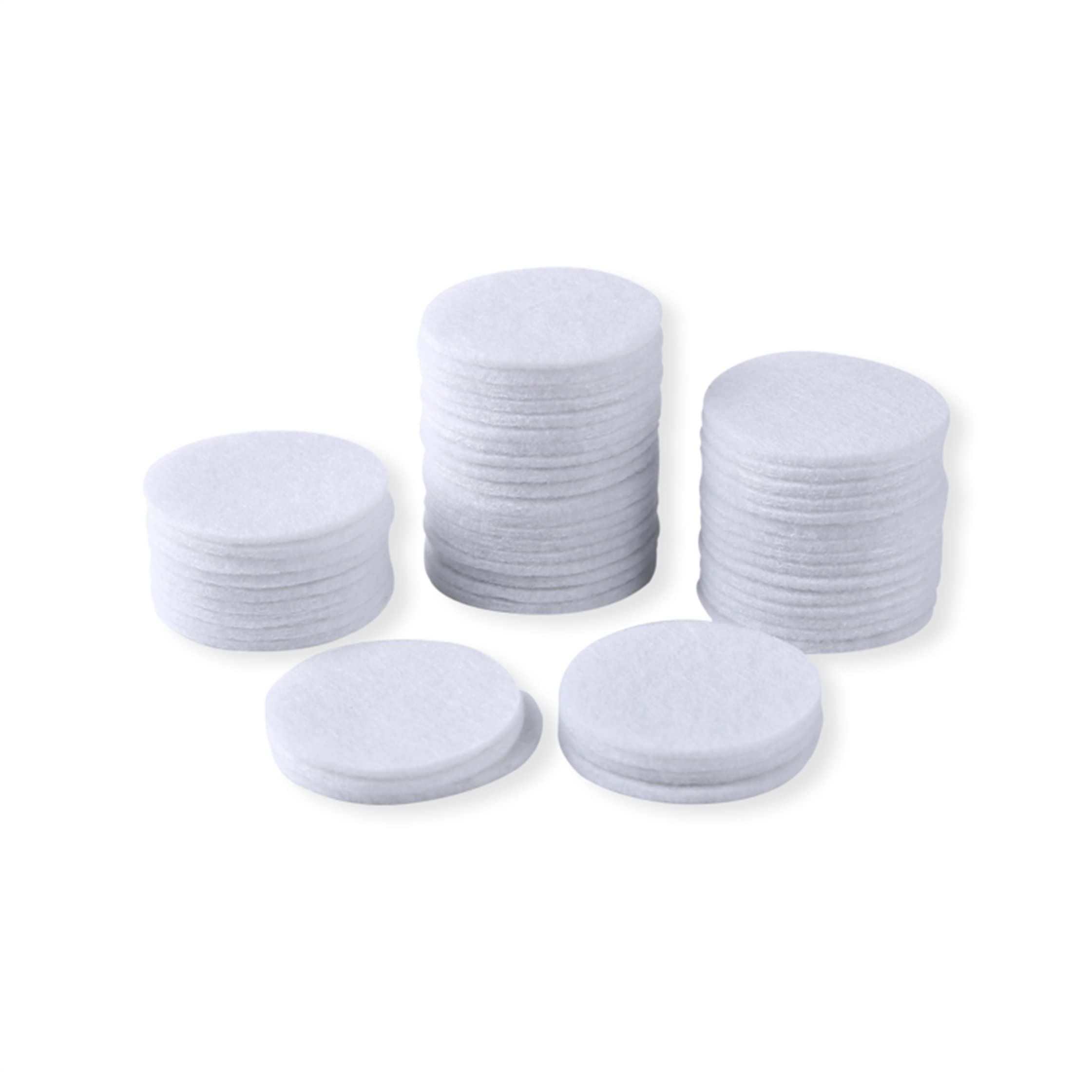 Briartw 100 Pieces Alcohol Ink Mini Applicator Tool Felts, Round Replacement Felts for Card Making Embossing Painting Rendering — image 1