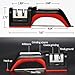 Kitchen Knife Sharpener From Gimehome,2 Stage Coarse & Extra-Fine Sharpening System For Serrated Knives,Scissors,Fishhook (Red)