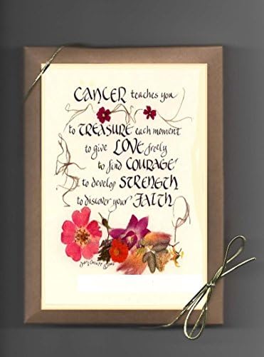 Inspirational and courageous health and healing 4 blank note cards. Giclee prints in gift box