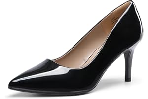 DREAM PAIRS Women's High Stiletto Heels Closed Pointed Toe Dress Pumps Shoes for Wedding Work Office Business, 3 Inches