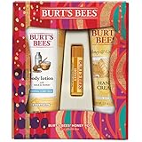 Burt's Bees Honey Pot Holiday Gift Set, 3 Honey