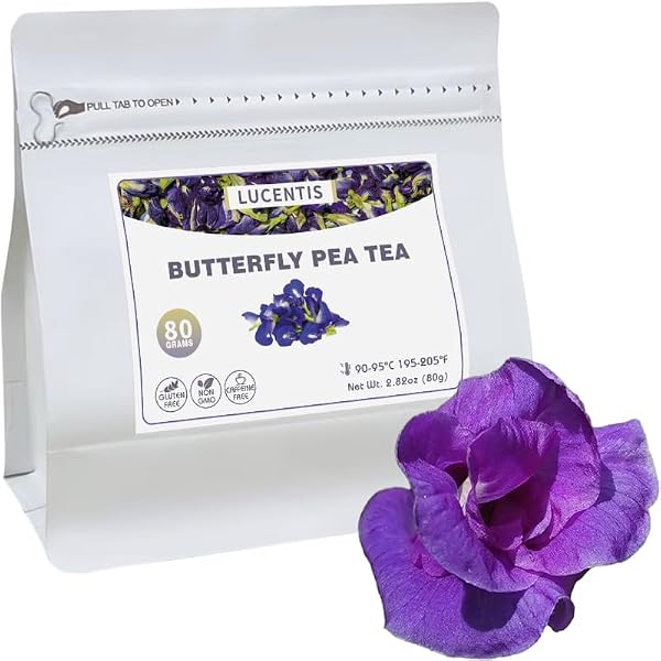 100% PURE NATURAL BUTTERFLY PEA FLOWER TEA (蝶豆花茶) – 100G/3.5OZ, NON-GMO, PREMIUM DRIED FLOWERS FOR VIBRANT BLUE & PURPLE DRINKS AND NATURAL FOOD COLORING, RICH IN ANTIOXIDANTS