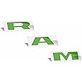 RAM Grille Emblem Overlay Decal Stickers 2025 Ram 1500 (Color: Lime Green)